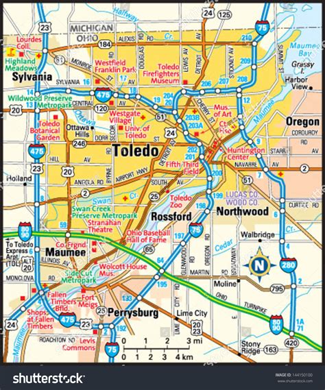 map toledo|printable ohio map with cities.